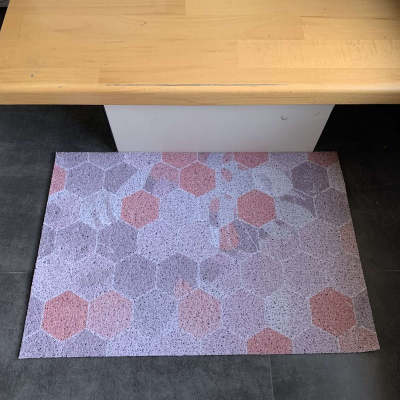 Стильний гумовий килимок для передпокою ''Soft pink'' 40х60 см. Стильний гумовий килимок для передпокою ''Soft pink'' 40х60 см.
