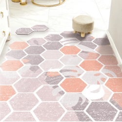 Стильний гумовий килимок для передпокою ''Soft pink'' 40х60 см.