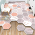Стильний гумовий килимок для передпокою ''Soft pink'' 40х60 см. Стильний гумовий килимок для передпокою ''Soft pink'' 40х60 см.