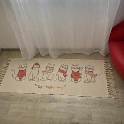 Килимова доріжка бавовняна Котики 60*130 см Килимова доріжка бавовняна Котики 60*130 см