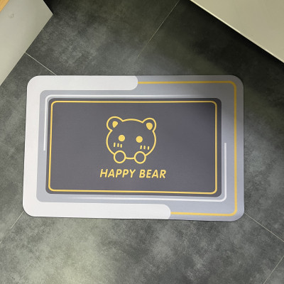 Нековзкий килимок у ванну з диатоміту happy bear, 40х60 см Нековзкий килимок у ванну з диатоміту happy bear, 40х60 см