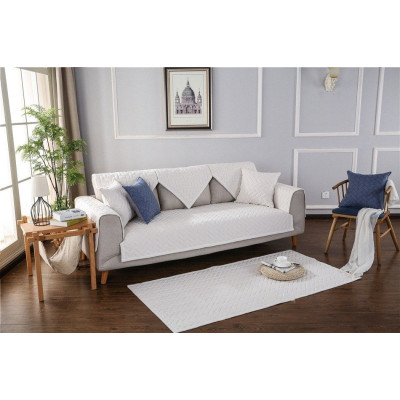 Хлопковая кремовая наволочка для диванных подушек, 45х45 см Хлопковая кремовая наволочка для диванных подушек, 45х45 см
