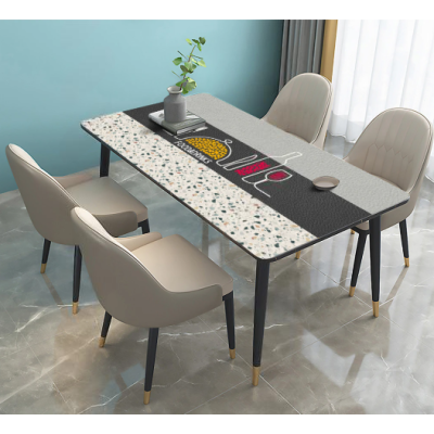 Сучасна скатертина для кухні з ПВХ з фактурою шкіри "Table Talks", 60*90 см Сучасна скатертина для кухні з ПВХ з фактурою шкіри "Table Talks", 60*90 см
