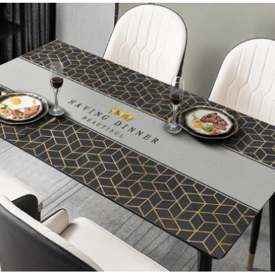 Скатертина для кухні з ПВХ, захисне покриття з фактурою та малюнком "Having dinner", 60*90 см Скатертина для кухні з ПВХ, захисне покриття з фактурою та малюнком "Having dinner", 60*90 см