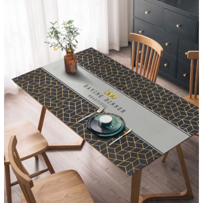 Скатертина для кухні з ПВХ, захисне покриття з фактурою та малюнком "Having dinner", 60*90 см Скатертина для кухні з ПВХ, захисне покриття з фактурою та малюнком "Having dinner", 60*90 см
