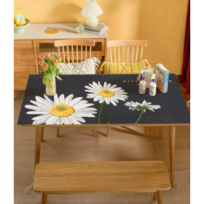 Скатертина з ПВХ із малюнком, кухонне покриття "Gentle Daisy", 60*90 см Скатертина з ПВХ із малюнком, кухонне покриття "Gentle Daisy", 60*90 см