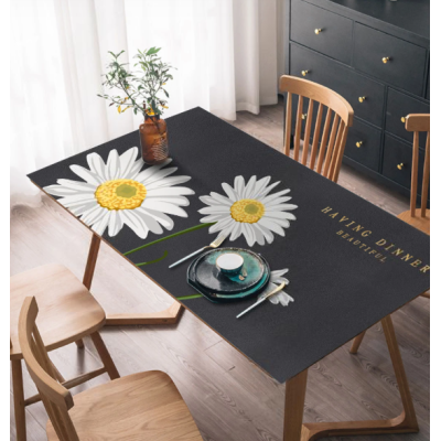 Скатертина з ПВХ із малюнком, кухонне покриття "Gentle Daisy", 60*90 см Скатертина з ПВХ із малюнком, кухонне покриття "Gentle Daisy", 60*90 см